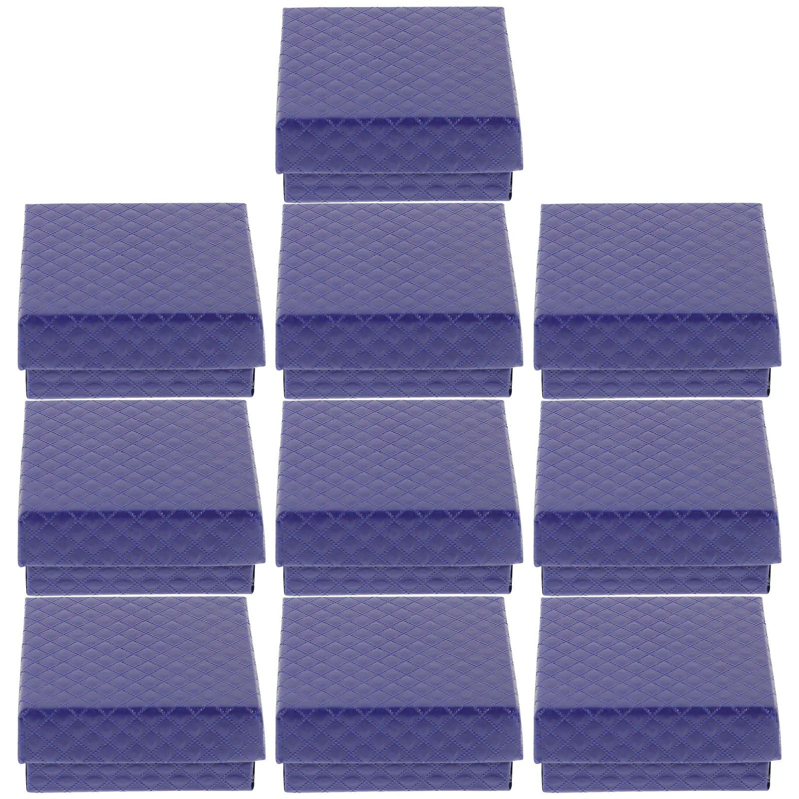 

10Pcs Jewelry Boxes for Ring Necklace Bracelet Storage Fabric Wrapped Protective Gift Packaging Boxes