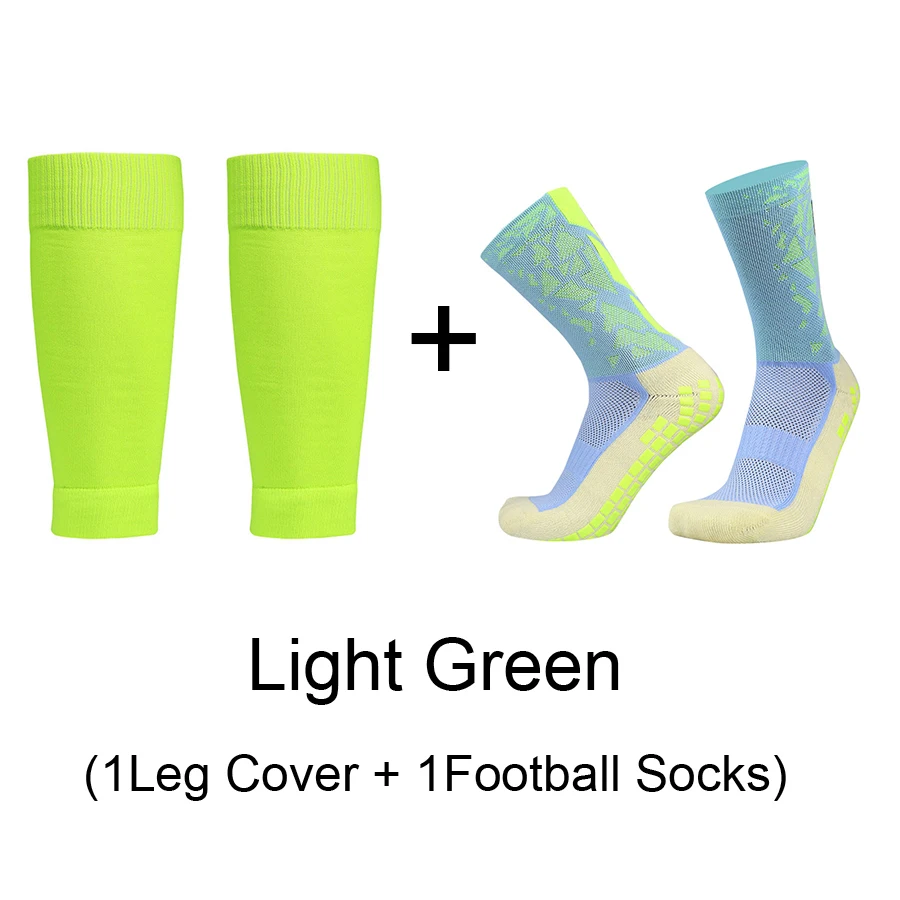 

1 Set New High Elastic Football Shin Guards Socks Leg Coveradult Youth Outdoor Sports Non-slip Running Cycling Soccer Socks