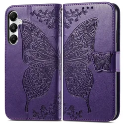 A57 A56 A 55 35 A37 5G Flip Case Butterfly Wallet Book Coque for Samsung Galaxy A55 A35 A25 A17 A26 A36 56 Leather Phone Cover