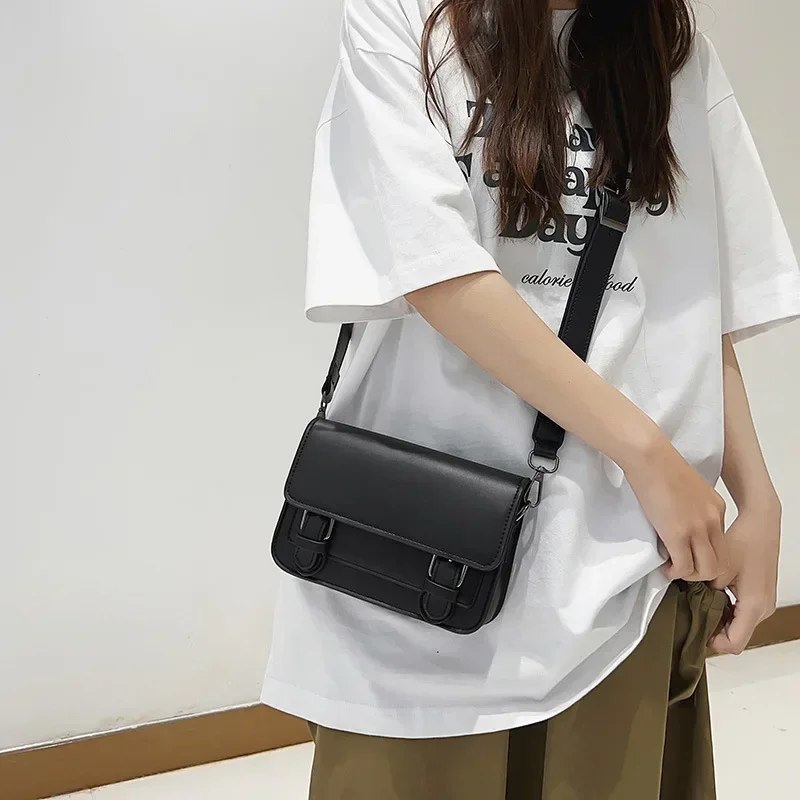 Vintage Messenger Bag for Man Black Pu Leather Casual Small Flap Phone Purse Male Crossbody Shoulder Strap Satchels 가방 men bag