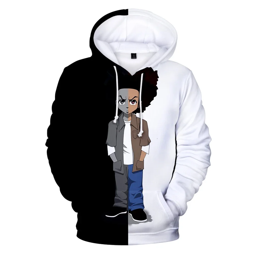 The Boondocks Hoodies 3D fashion Long Sleeve Sweatshirt Men\'s Hoodie adult Casual Harajuku Streetwear Unisex Oversized Clothes