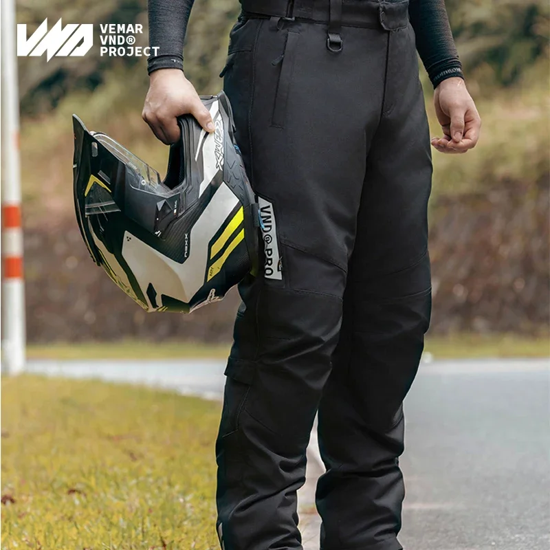 S-5XL Winter Quick Release Pants Motorcycle Men's and Women's Pants VND B-802 Windproof and Warm Moto Riding Pants