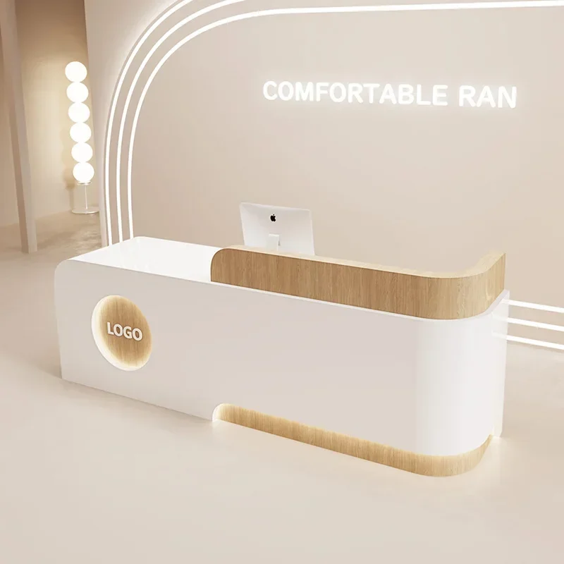 

Counter Hotel Lobby Counter Salon Office Custom Modern Reception Desk Glamour Professional Theke Empfang Furniture Office