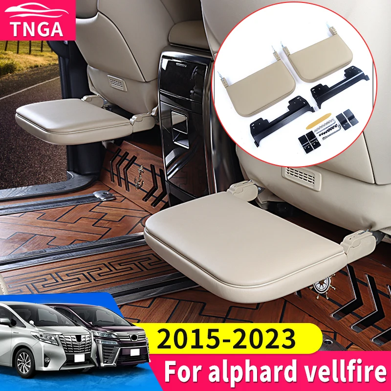 Zastosowanie do 2015-2023 Toyota Alphard Vellfire 30 tylne siedzenie samochodu pedał Relax Foot pedał spoczynkowy Outdoor Travel Sleep pedał