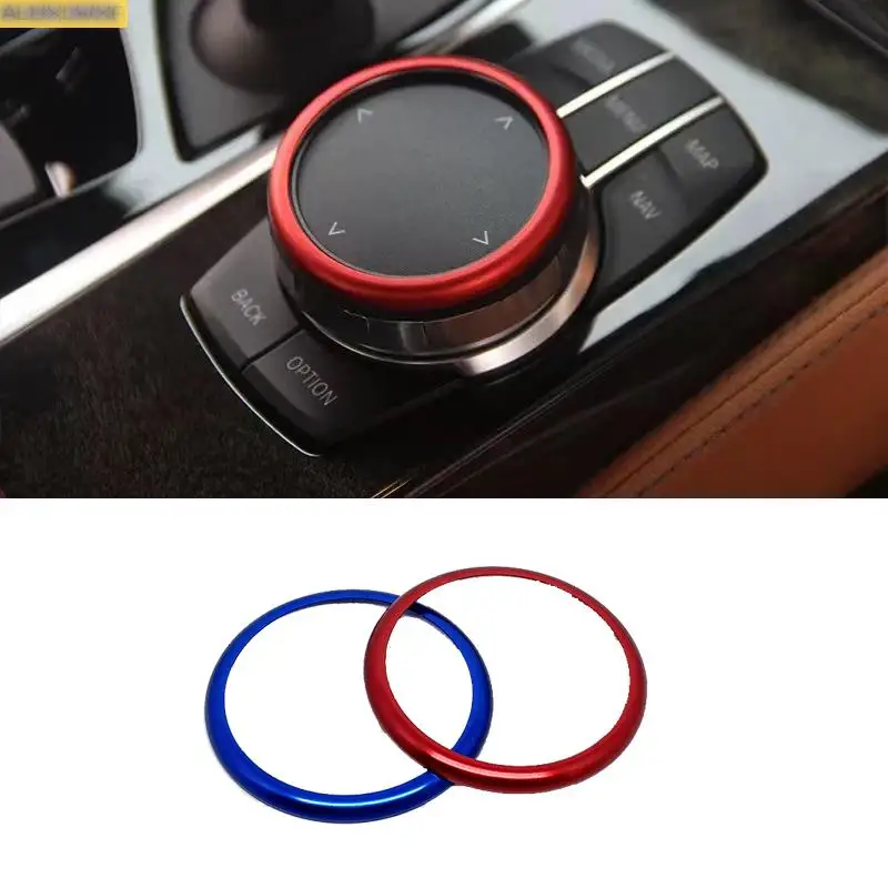car-styling Suitable Fit for BMW 2 3 4 5 6 GT 7 Series X3 X4 X5 X6 Multimedia Knob Decoration Cover car Accessories