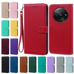 For Xiaomi Redmi A3 Case Wallet Leather Flip Cover Silicone Phone Cases For Xiaomi Redmi A3 RedmiA3 Coque Fundas 6.71'' Bumper