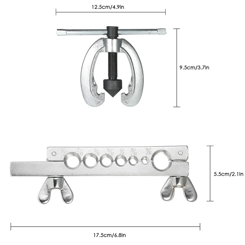 ABGG-CT-2029 مجموعة أدوات القطع مجموعة قوالب إحراق مزدوجة لإصلاح خرطوم الفرامل النحاسية، تستخدم لقطع أدوات الحرق