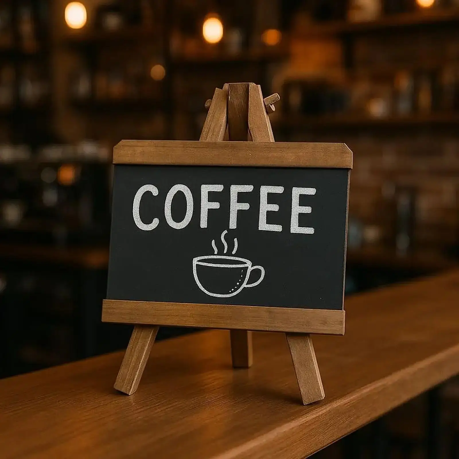 Tabletop Chalkboard Sign, Chalk Board, Multipurpose Decorative Rustic Menu Board, Wood Blackboard for Cafe Bar Wedding