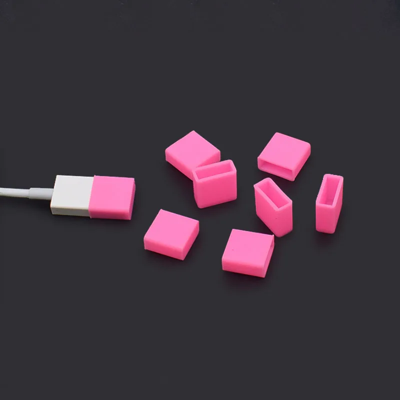 USB Universal Silicone Dust Plug proof for interface Tablet PC Notebook Laptop Black transparent white blue green orange pink