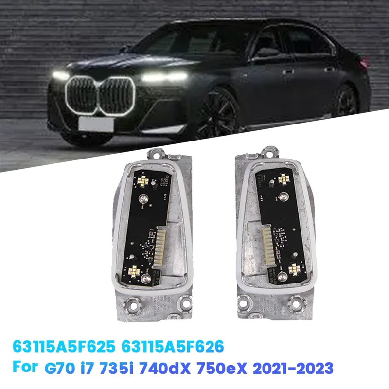 

1Pair Car LED Module 63115A5F625 63115A5F626 For BMW G70 I7 735I 740Dx 750Ex 2021-2023 DRL Daytime Running Light Source
