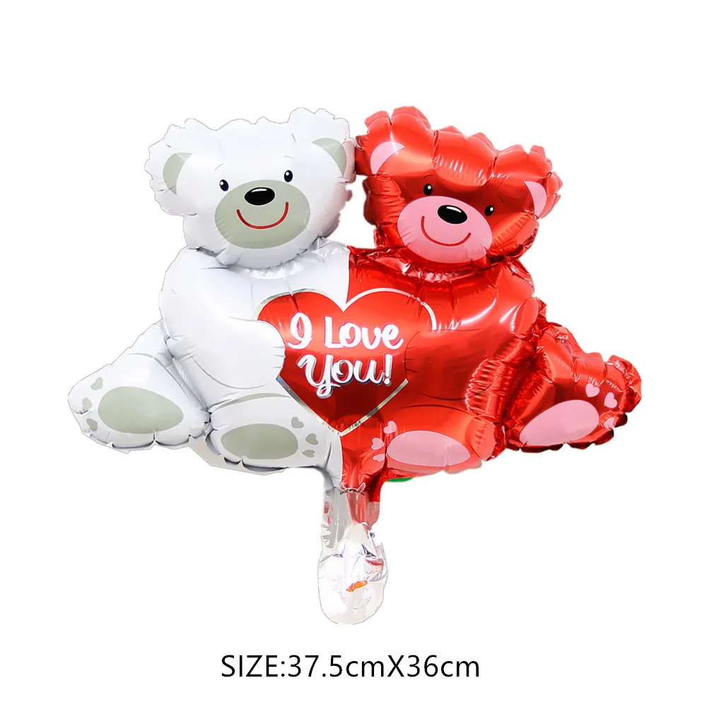 Cartoon Hugs Love Bear, Foil Balloon, Birthday Wedding Party, Bedside Decorations, Children's Day Inflatables, Baby Shower