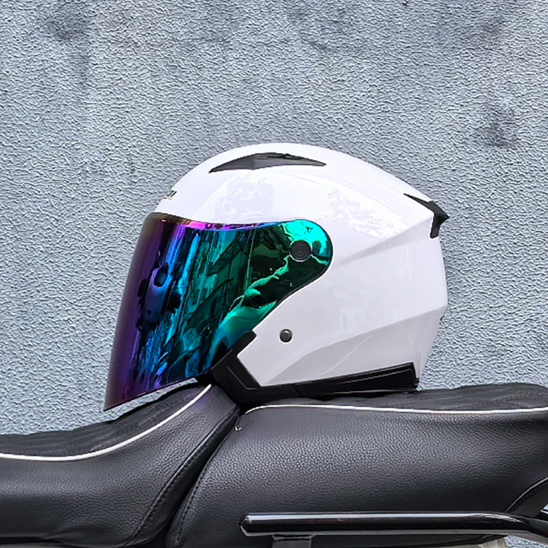 Motorrad Helm Männlich Weiblich Vier Jahreszeiten capacete para motocicleta cascos para moto Doppel Objektiv