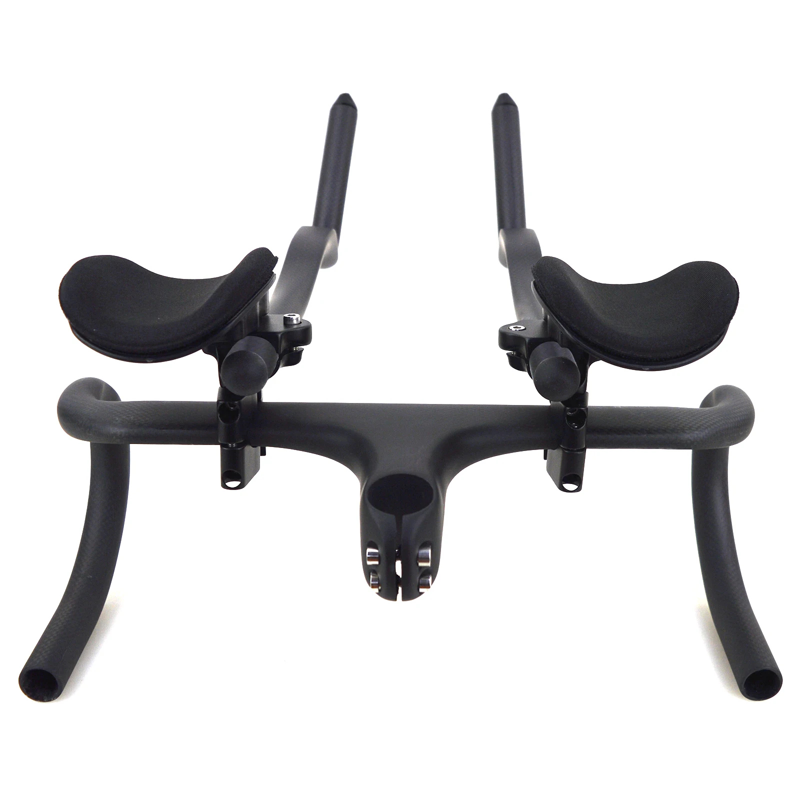 جديد على شكل خاص المشبك الطريق الثابتة والعتاد الدراجة الترياتلون الوقت محاكمة كامل الكربون دراجة TT المقود 55 درجة تمديد بقية بار #3