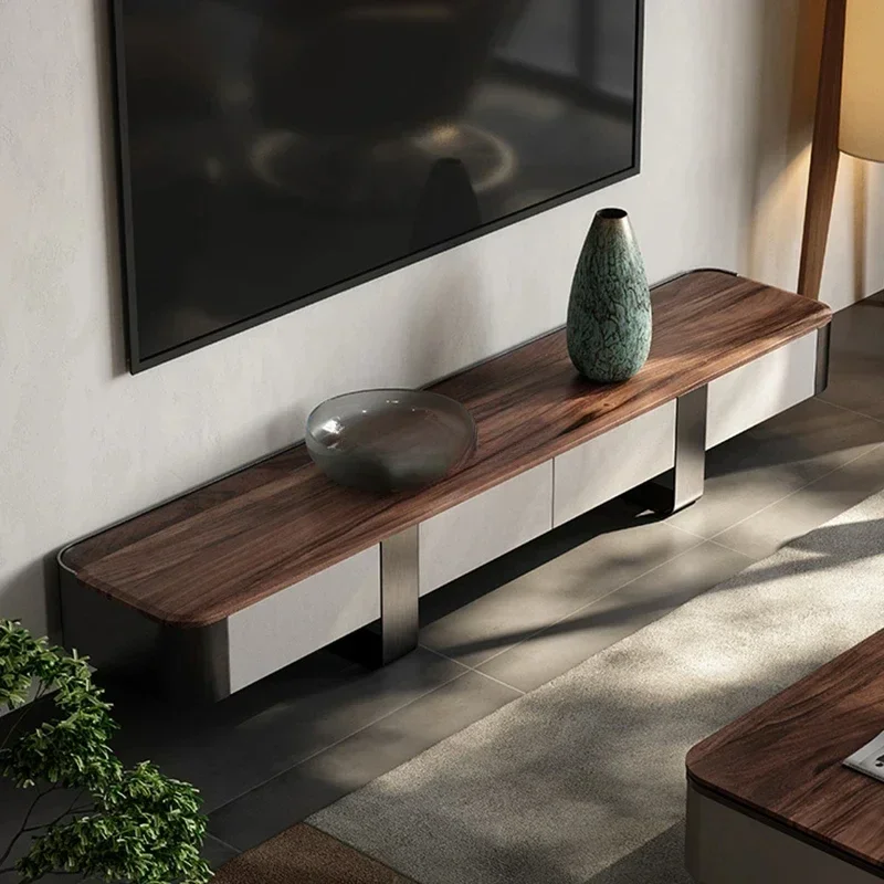 

Современный светлый роскошный шкаф для телевизора, минималистичный шкаф для телевизора, комбинация журнального столика высокого класса
