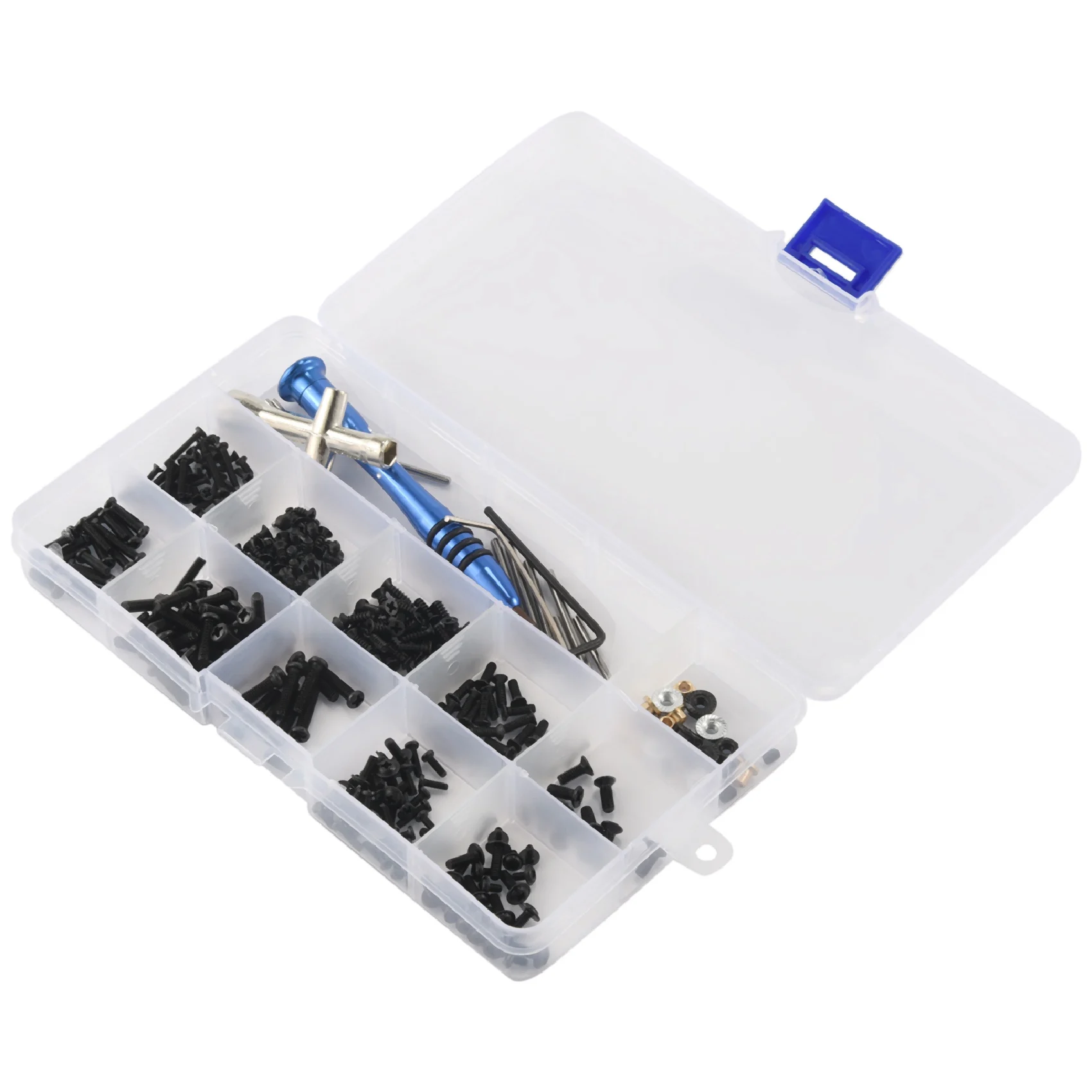 Vis A15M M2 M2.5 M3 pour pièces de rechange de voiture RC 144001 1/14, vis à tête cylindrique, vis à tête plate, demi-dent