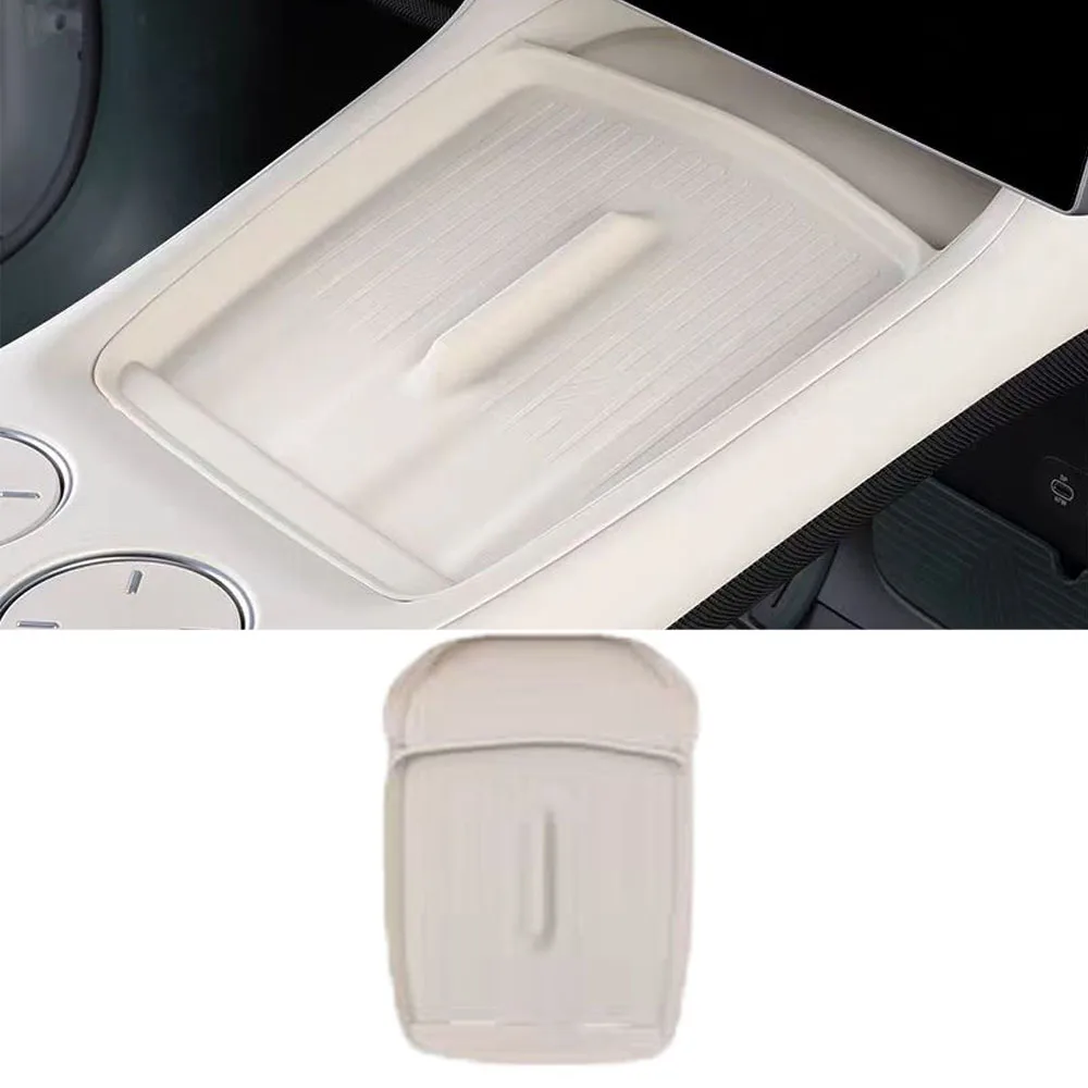 

Силиконовая накладка для беспроводной зарядки Xiaomi YU7 2025, защита зарядки с центральным управлением, противоскользящая накладка, аксессуары для салона автомобиля