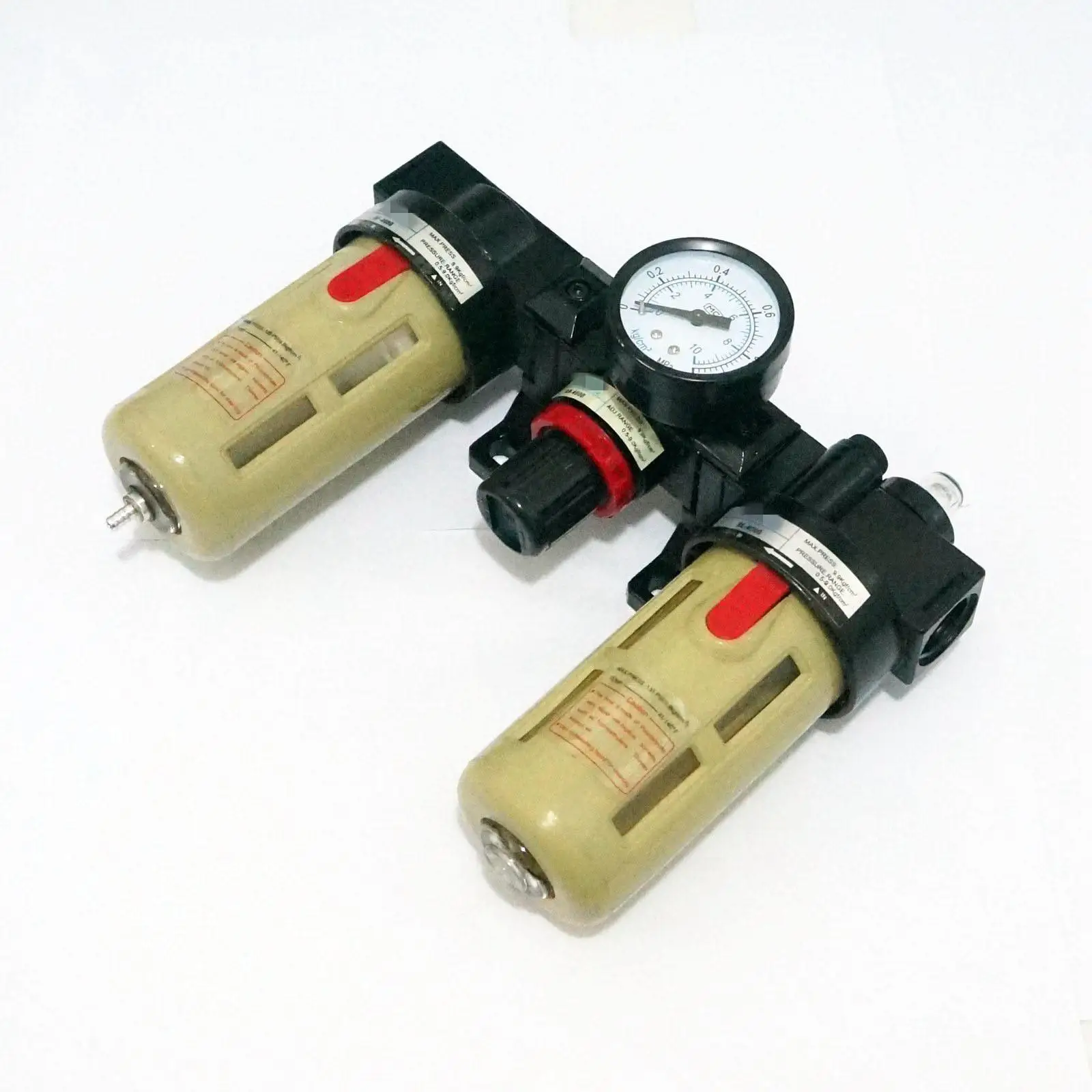 

BC4000 1/2" BSPP Air Source Treatment Unit Pneumatic Lubricator+Filter+Regulator Units Pneumatic