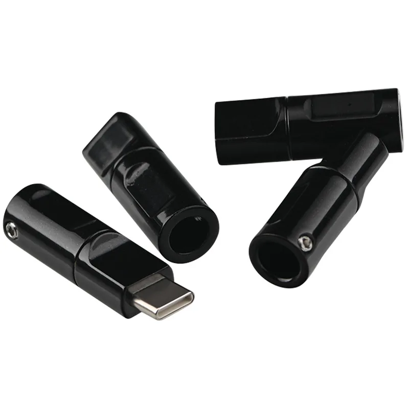Suitable for Android TYPE-C audio plug DIY earphone metal pure copper simple depression design typec shell