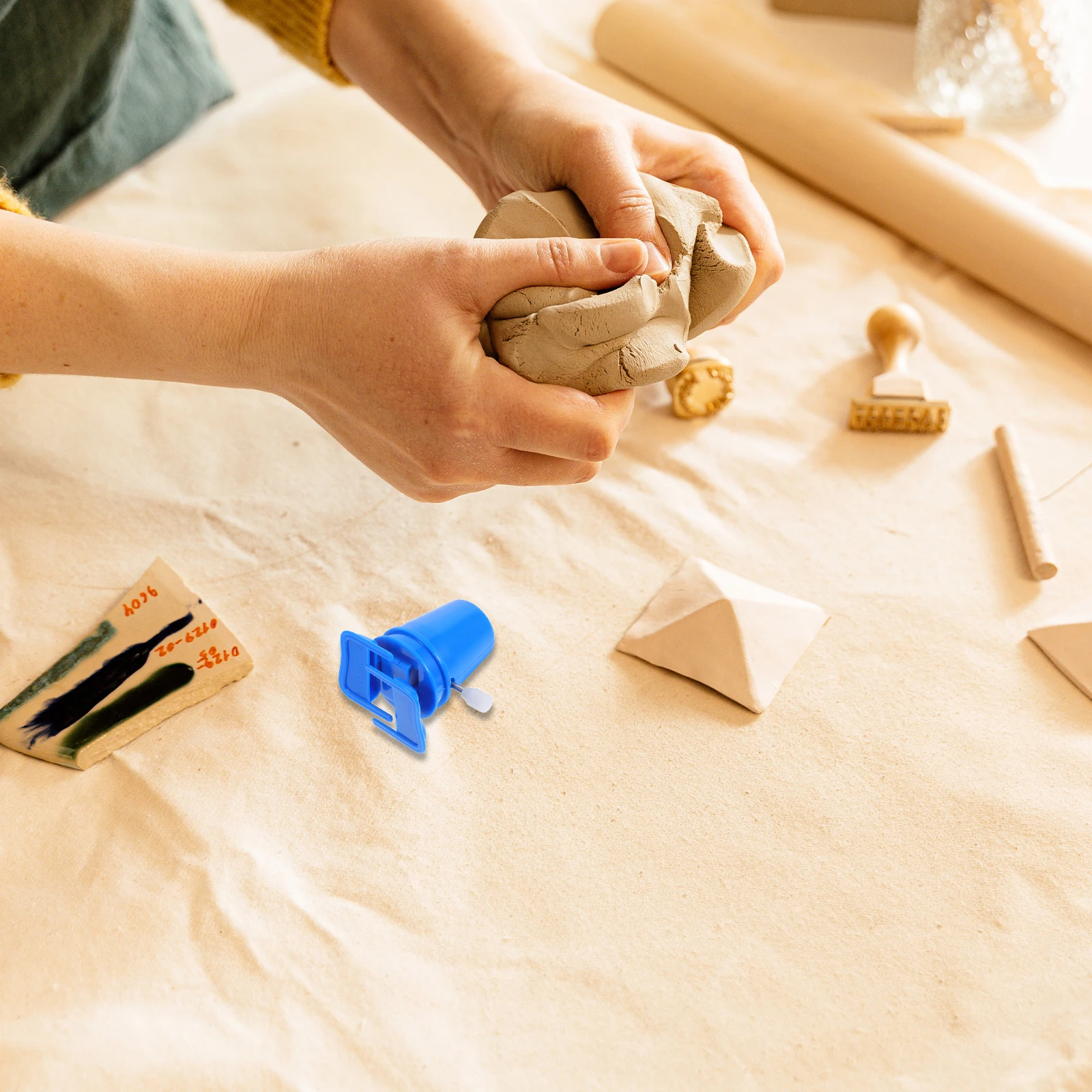 8 pezzi movimento in senso orario kit fai da te per artigianato fatto a mano meccanismo in plastica giocattolo per bambini progetto di produzione di argilla piccola parte di riavvolgimento