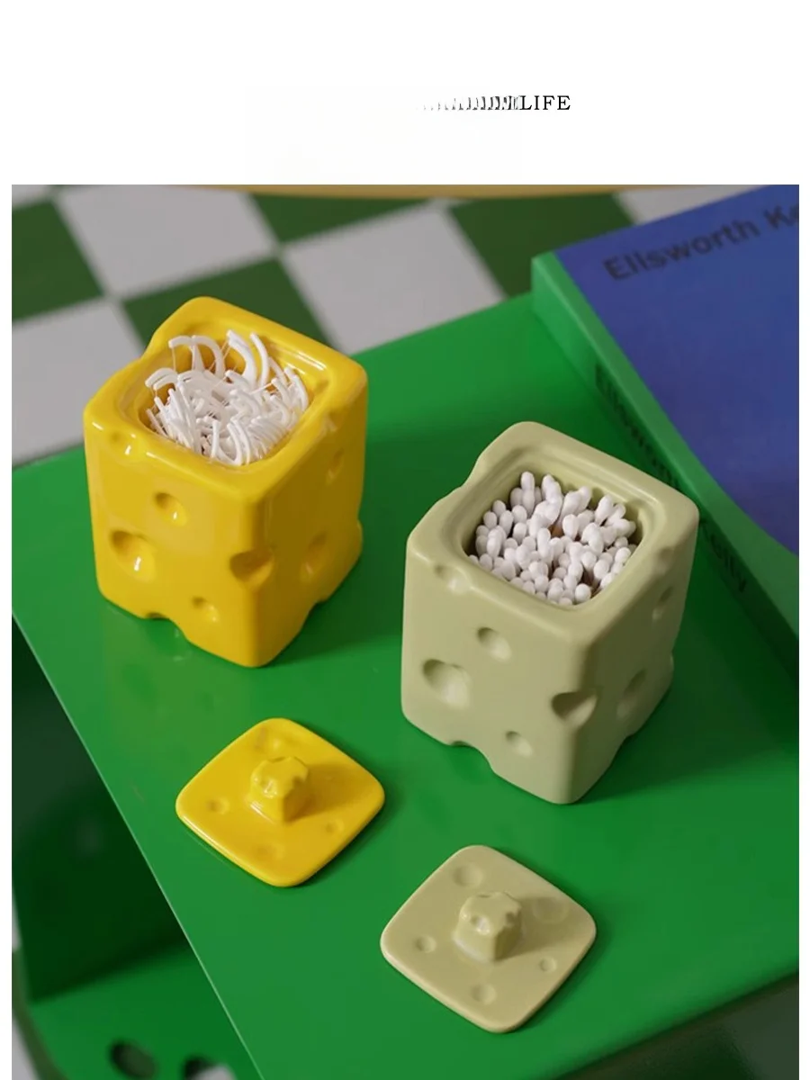 

Tlife Wit Cerc Tooti Box: Настольный высококачественный контейнер для хранения ватных палочек и зубных принадлежностей, однотонный, Diwaer Se