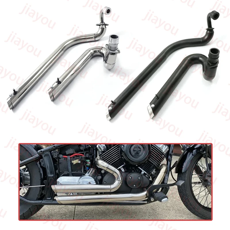 Motorcycle Exhaust Pipe Kit Silencer Mufflers Drag Pipes For Yamaha V-star 650 XVS650 XVS400 DS650 400 650A Drag star 400/650