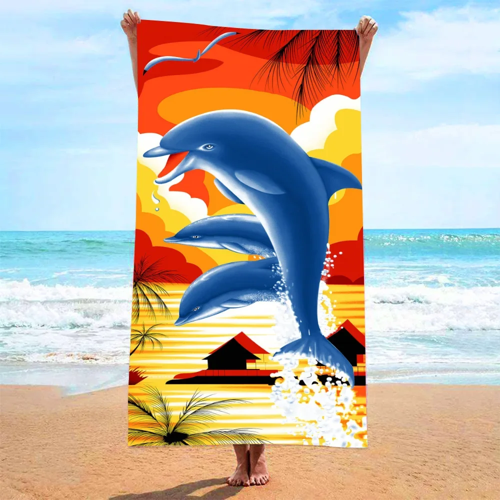 Customized Printed Beach Towel Sea Bath Towel Wholesale Price Pool Towels for Party Gift Vacation Picnic Personalized Towel