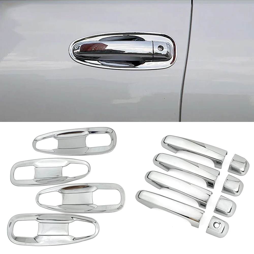 For Lexus GX460 2010-2018 Car Styling Chrome Side Door Handle Cover Trim & Door Bowl Cover 2017 2016 2015 2014 2013 2012 2011