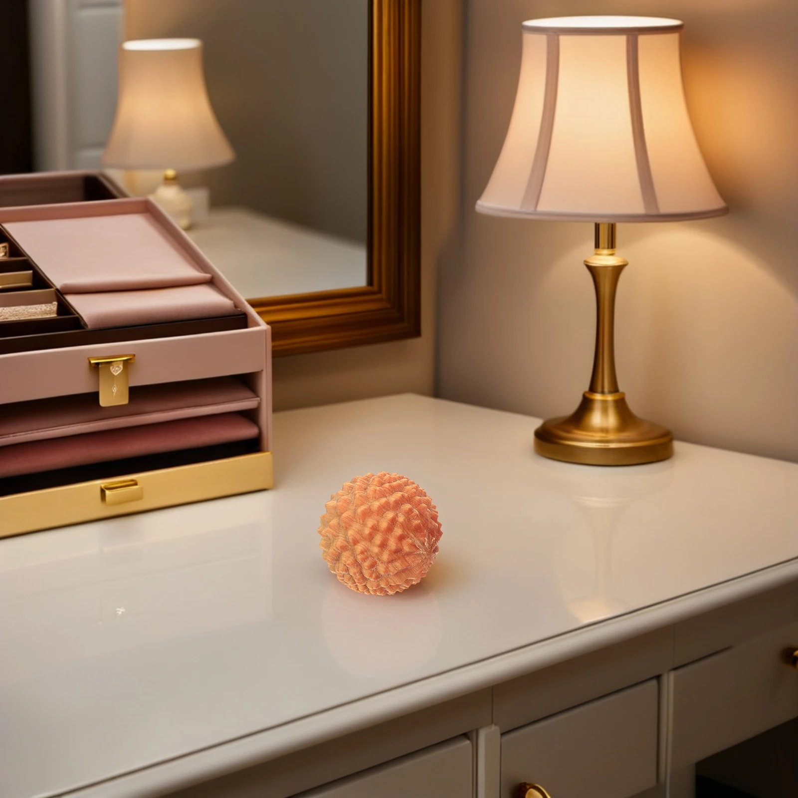 

2pcs Wooden Hand Massager: Durian-Inspired Texture Massage Balls For Palm Relaxation Portable Hand Exercise Tool For Joint