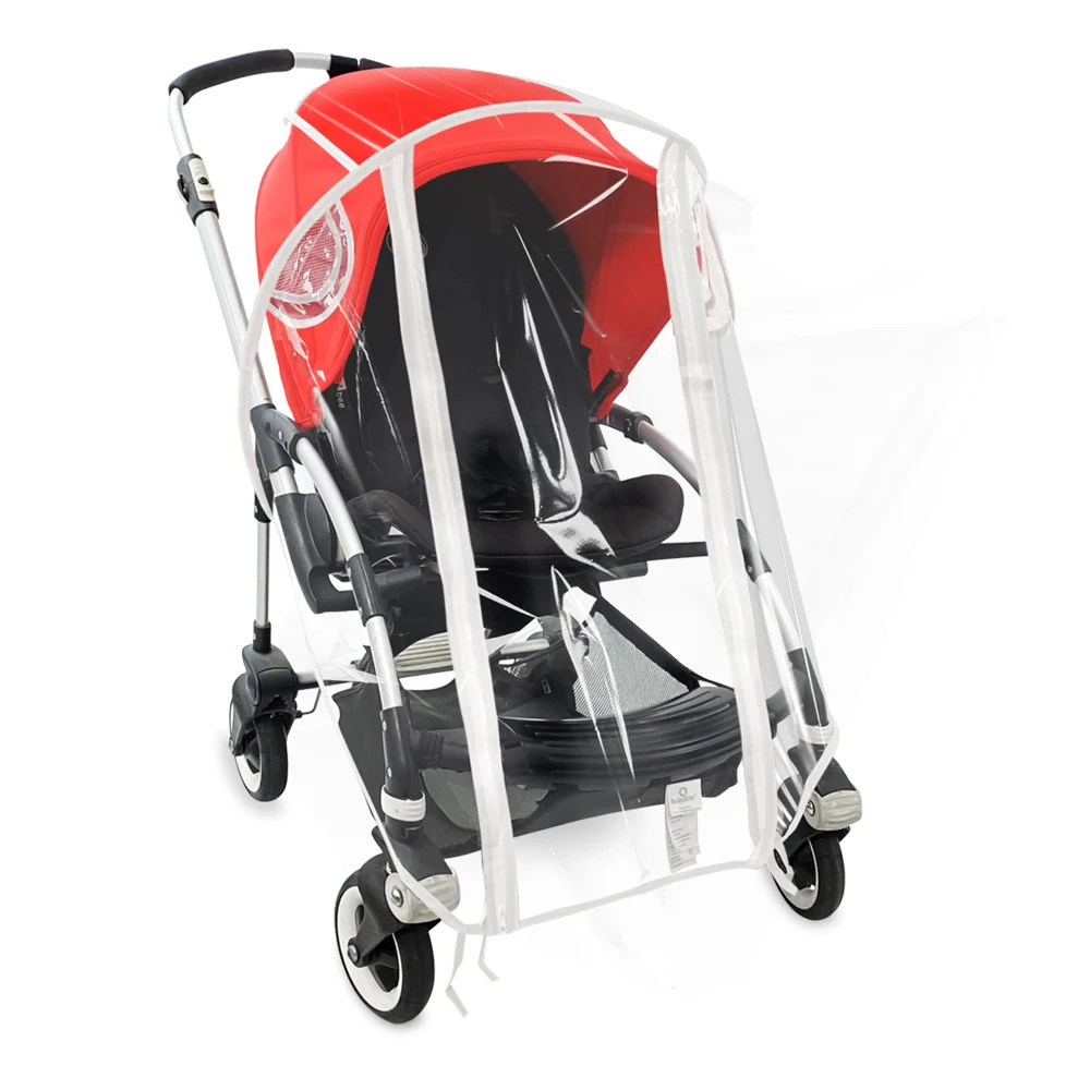 

Universal Waterproof Pram Rain Cover Transparent Wind Dust Shield Zipper Open for Bugaboo bee5 Bee3 Baby Stroller Accessories