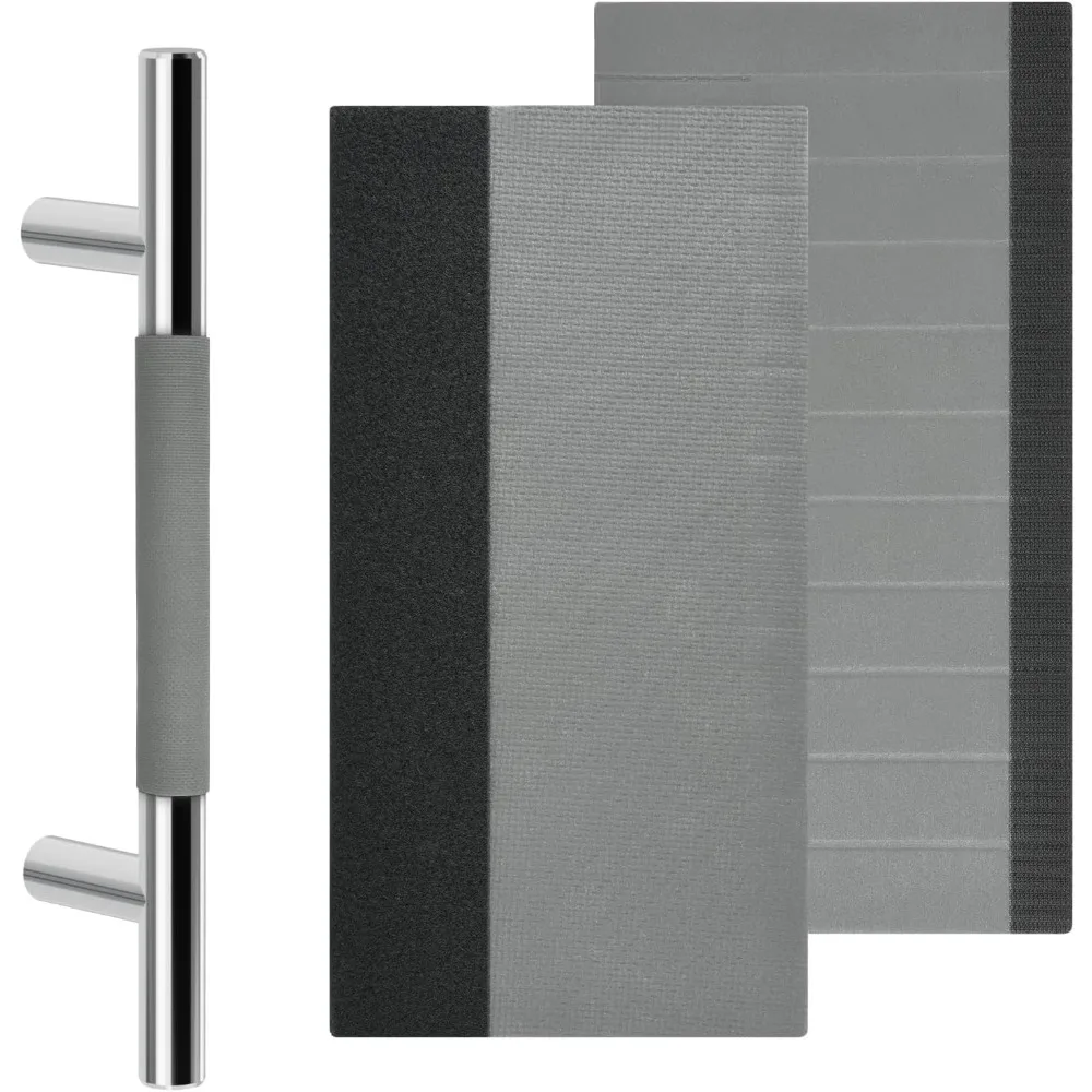 

Door Handle Cover for Commercial Front Doors Prevents Heat Fits 4.25 Inch Outdoor Vertical Handles Gray 2 Pack