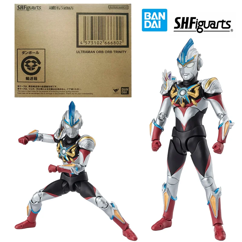 Bandai S.H.Figuarts Ultraman Orb Orb Trinity 16Cm Anime Original Action Figure Model Children's Toy Birthday Gift Collection