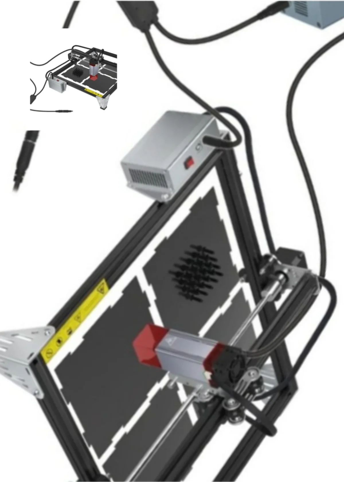 

2025 new collection K1 mini laser engraving machine with 10W laser head woodworking TTL blue light module