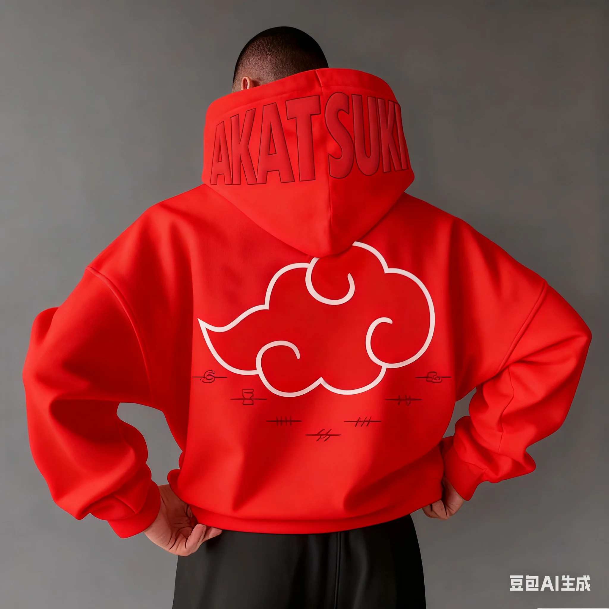 New Neutral Hooded Sweatshirt with Anime Naruto Akatsuki 3D Print, Men's Autumn 2025 Y2k Loose Fashion Long Sleeve Top - Image 4