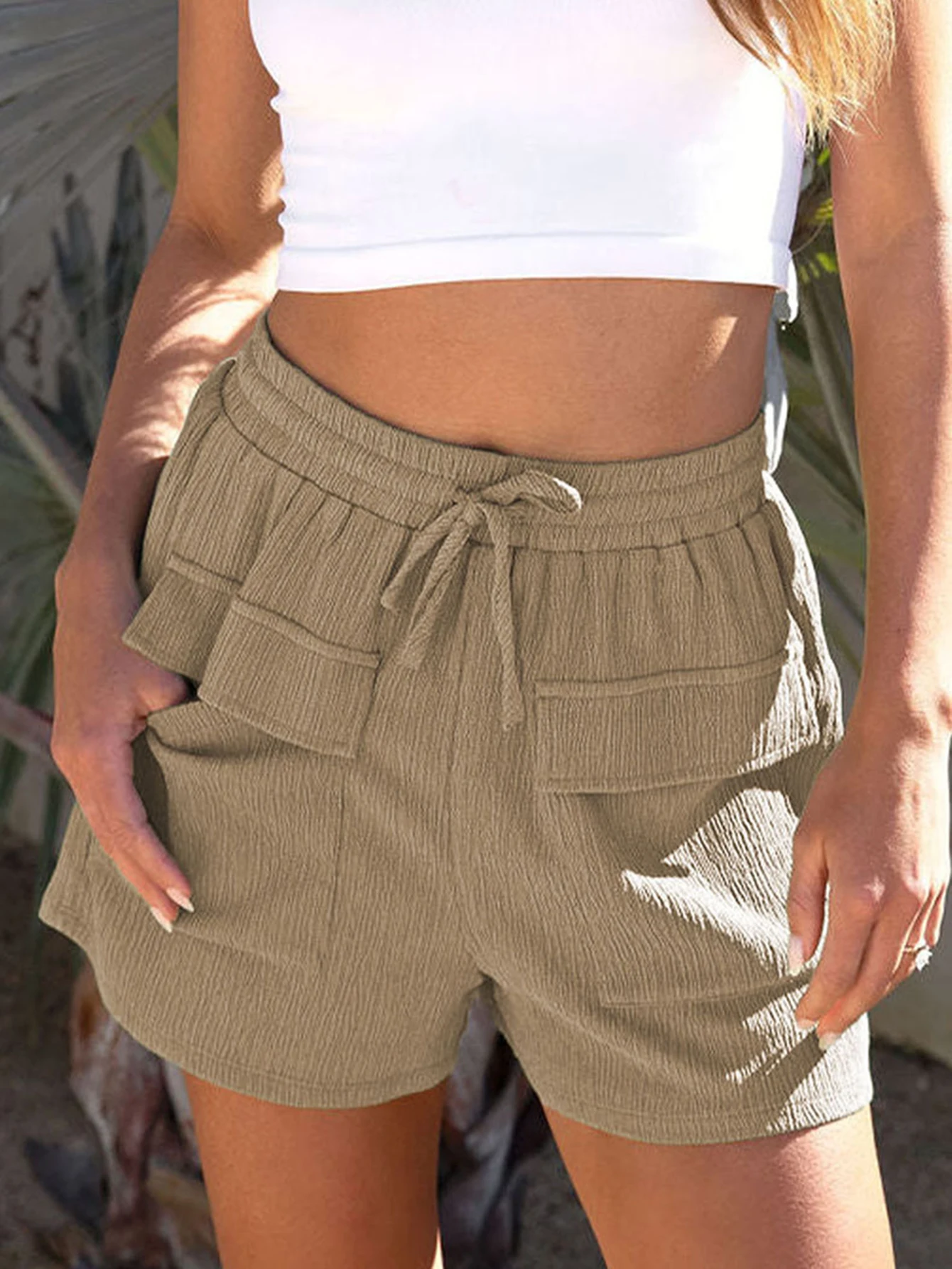 

Shorts Pants for Women High Waist Elastic Shorts Women Pants Casual