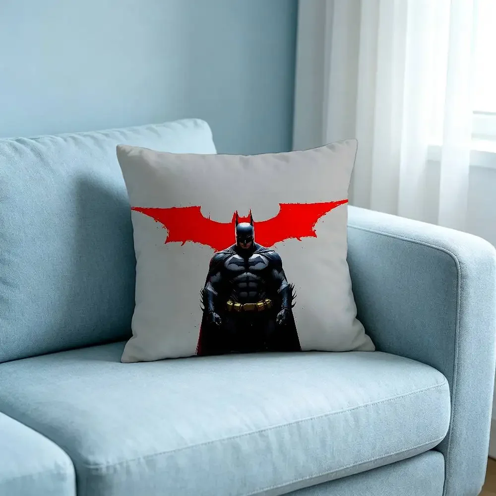 Cool B-BatmanS Classic Customizable Square Pillowcases, Stylish And Soft, Perfect For Beds, Cars, And Sofas.