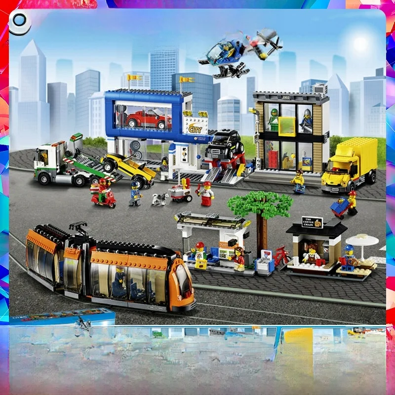 

Square Metro Station Building Blos Eonal Toys for Children Assembly Gift nce Development Toy Blos