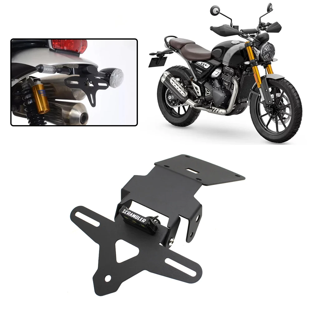 

Fit For Scrambler 400 X Speed 400 Scrambler400 X Speed400 Motorcycle License Plate Holder LED Light Tail Tidy Fender Eliminator