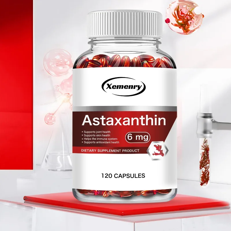 Astaxanthin 6mg - Antioxidant, Supports Eye, Skin and Cardiovascular Health, Boosts The Immune System, Metabolism