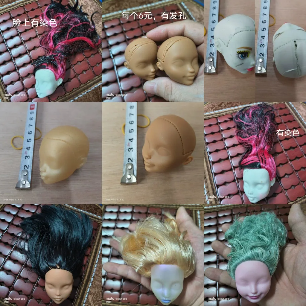002 Rare Collection Makeup monsters high school Ever After Highs Doll Head Girl DIY Toy Parts dongcheng doubao liu shi