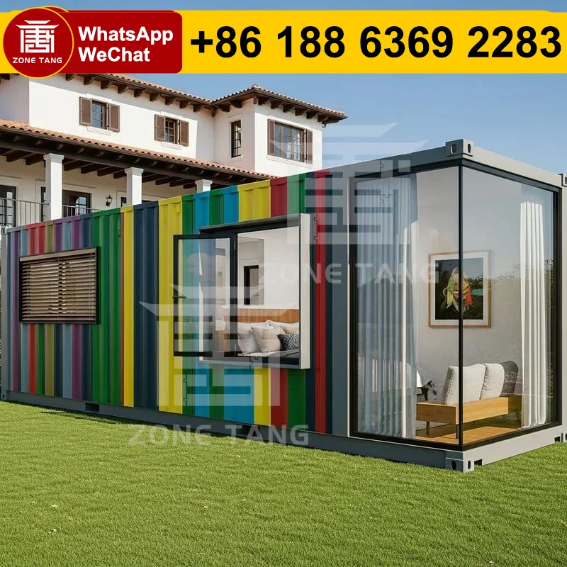 

40-футовый расширяемый контейнерный дом, садовый дом из США, плоский пакетный дом, прочный контейнер, домашний дом, модульная столовая, готовые домики