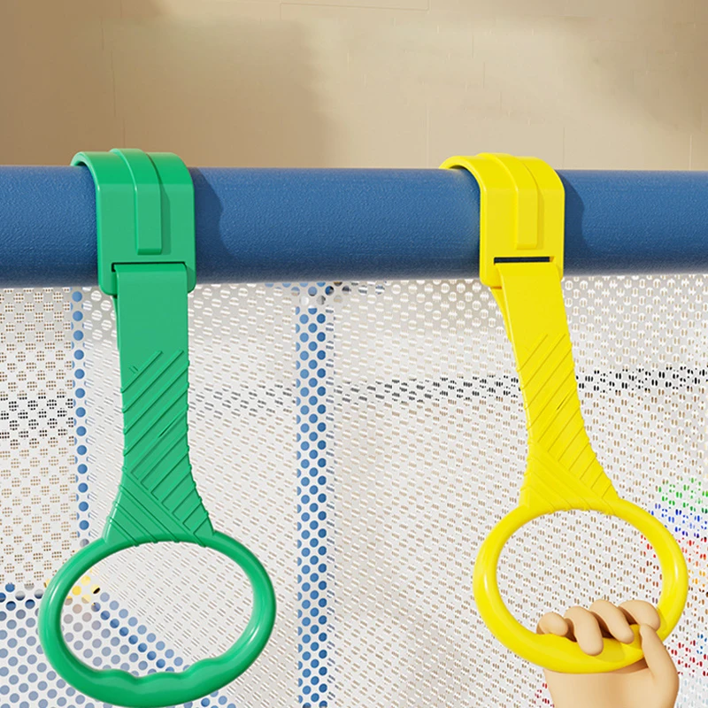 Baby Crib Pull Ring Resist Fall Down Baby Stand Up Ring Security Protection Hanging Walking Assistant Rings For Baby