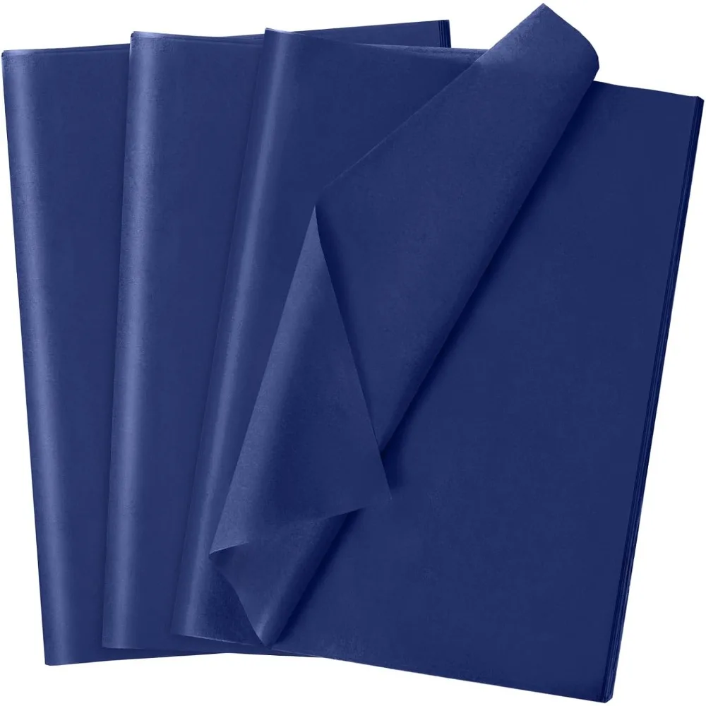 120 Sheets Navy Blue Tissue Paper for Gift Bags Wrapping Wedding Birthday Party Crafts Decoration Bulk Art Tissue view 2