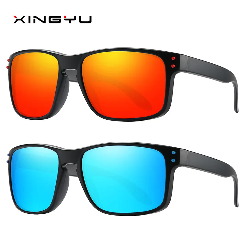 Lunettes de soleil polarisées TR pour hommes, carrées, pour le sport, le cyclisme, la conduite, pour l'extérieur et la pêche, nouvelle collection, XY421