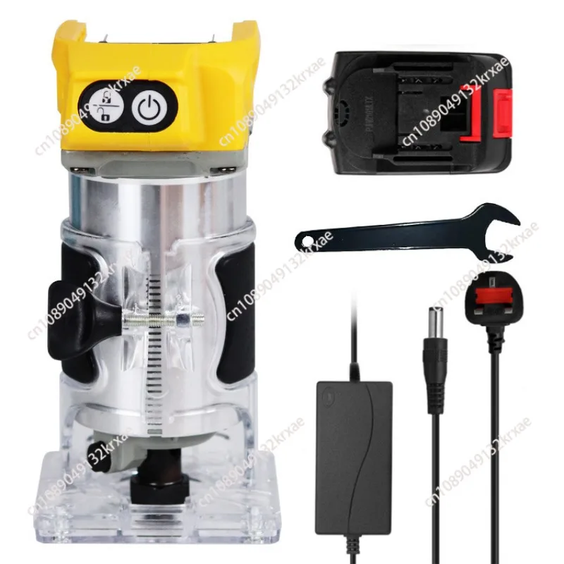 

Multifunctional woodworking board slotting tool trimming and engraving small gong machine