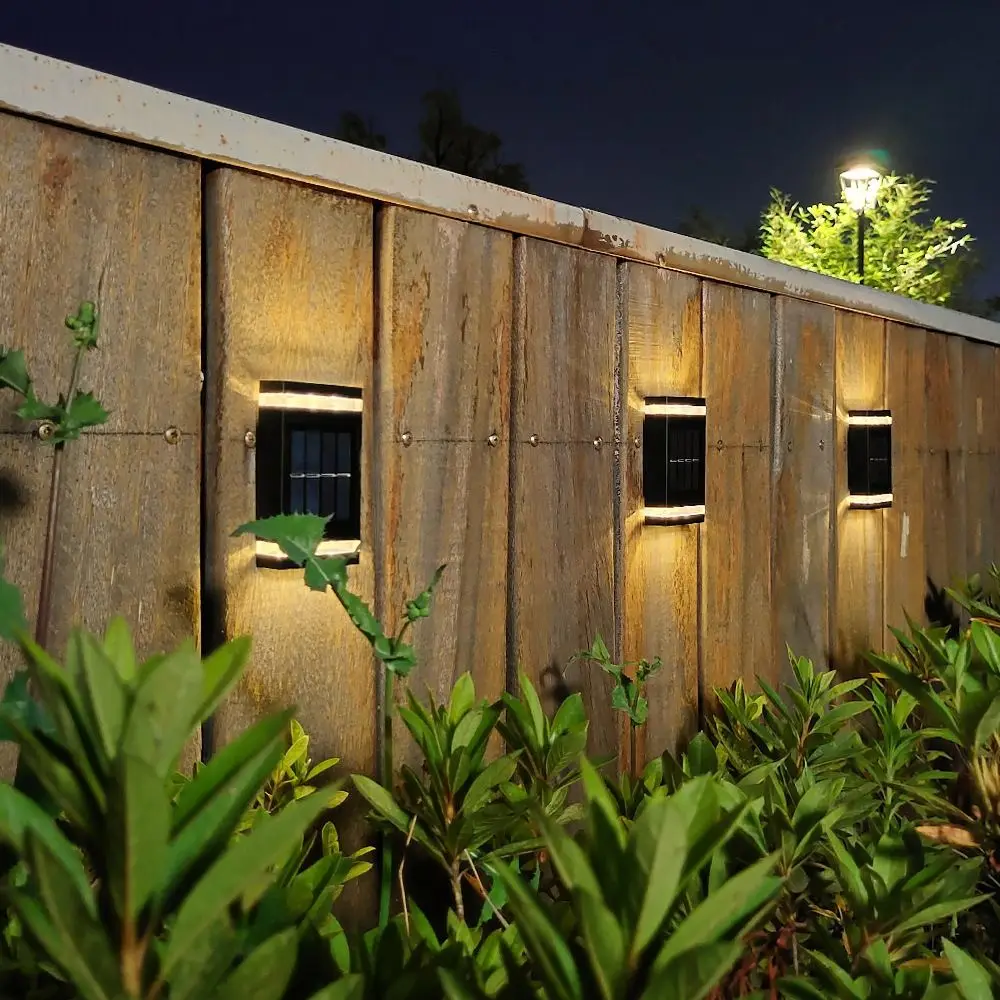 Super Bright Solar LED Light Energy Saving Up Down Illuminate Wall Mount Lamp Modern Waterproof Wall Washer Light