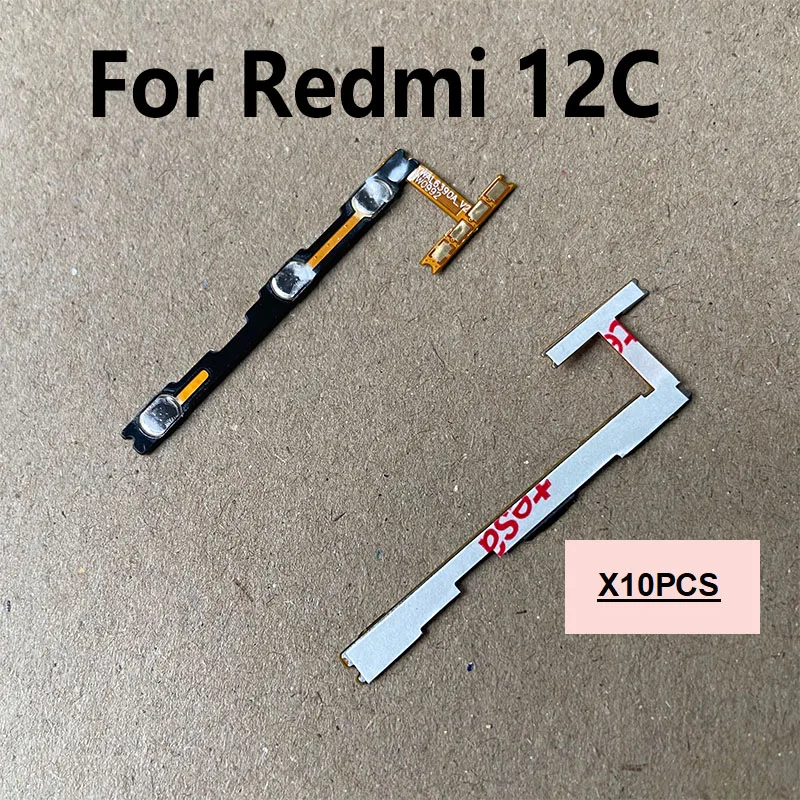 

1PCS Original For Xiaomi Redmi 12C On Off Power Volume Buttons Flex Cable Volume Button Key Flex Cable Replacemen