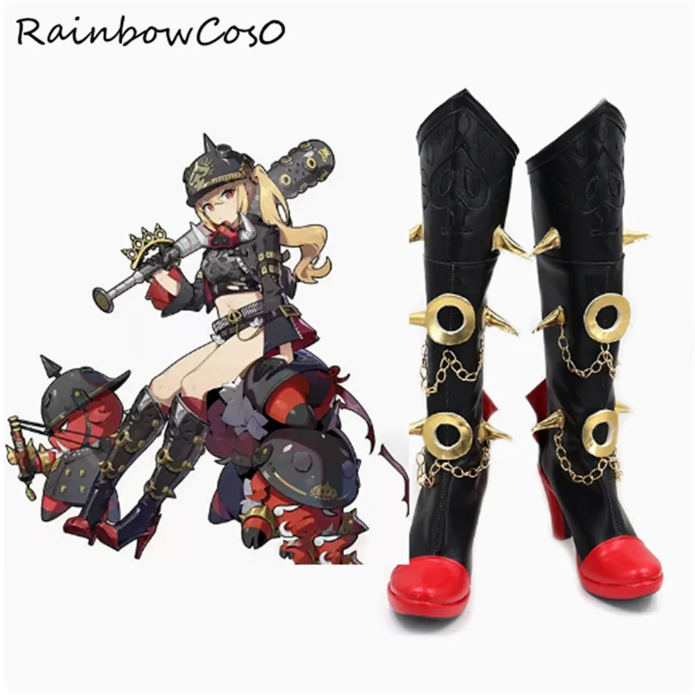 

Luciana Zenless Zone Zero Обувь для косплея Сапоги Игра Аниме Вечеринка Хэллоуин Рождество Радуга Cos0 W4451