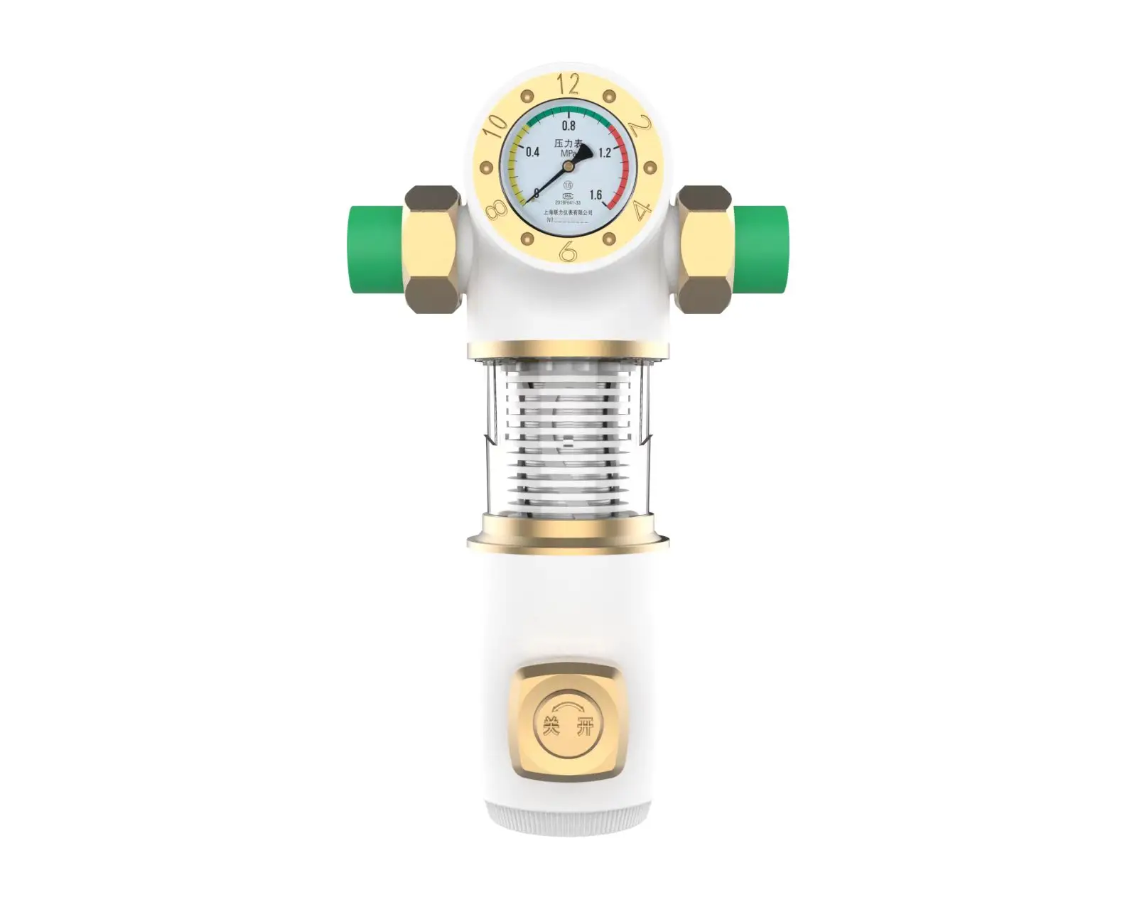 

New Design Manual Power Source Brass Backwash Prefilter Household Impurity Removal Water Filter with PPR or Brass Interface