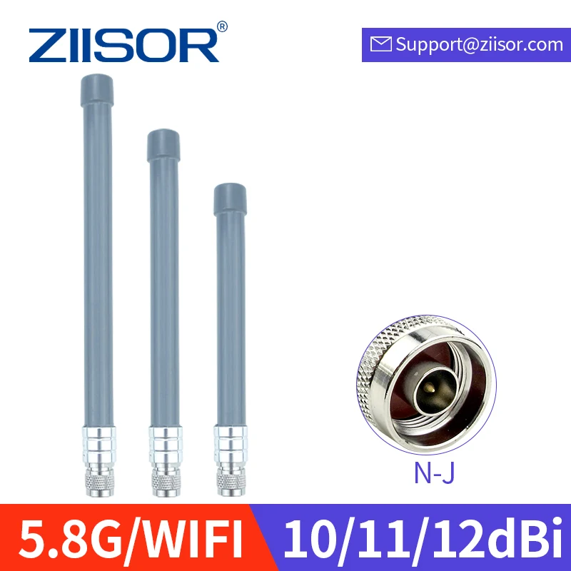 5.8GHz Antenna for WiFi Wireless Commnunication Glass Fiber Waterproof N male 10 dBi 5800MHz Aerial