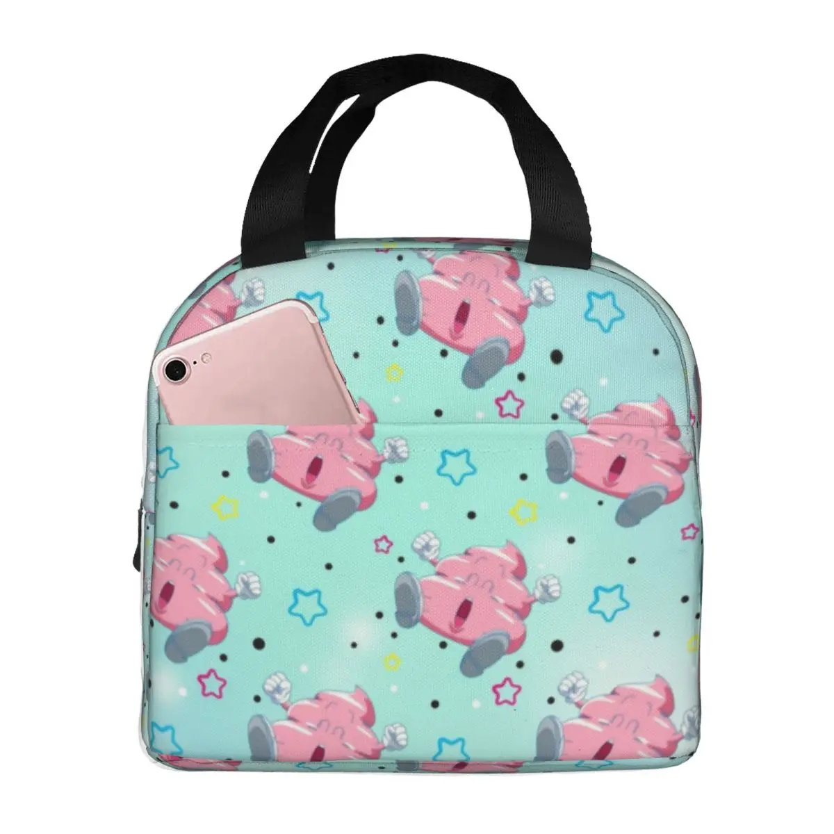 Poop Pattern! Insulated Lunch Tote Bag for Women Dr. Slump Resuable Cooler Thermal Bento Box Outdoor Camping Travel